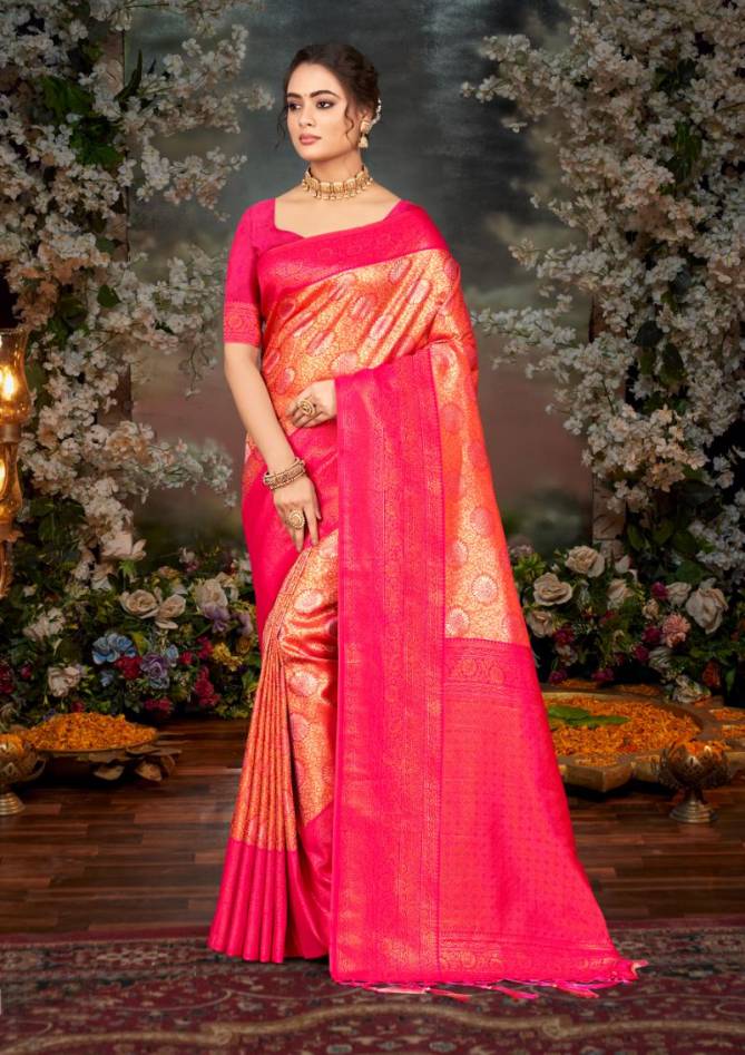 Kalanidhi Vol 05 By Bunawat Kanjivarm Silk Designer Wedding Sarees Wholesale Online
